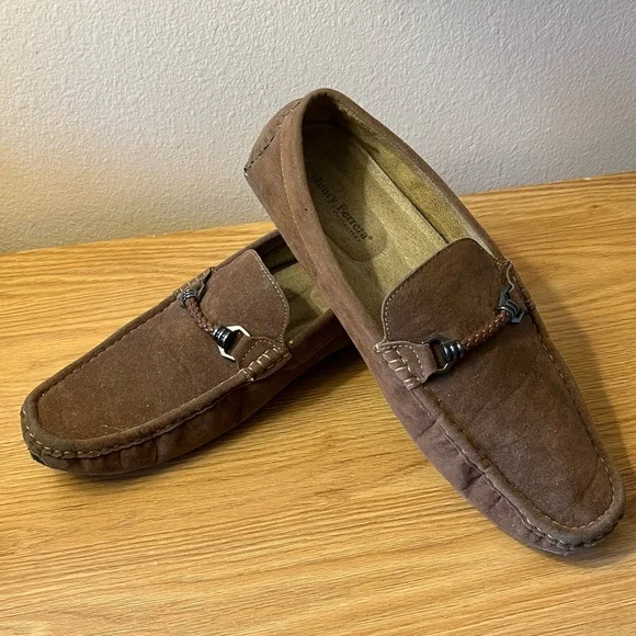 Henry Ferrera Shoes Henry Ferrera Brown Suede Loafers Size